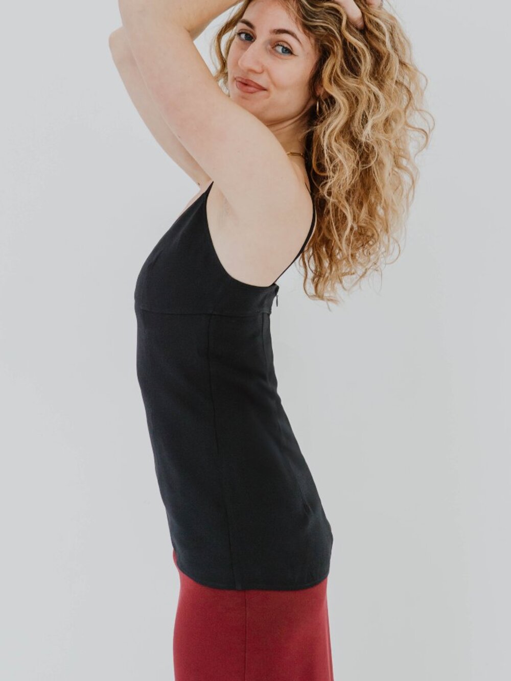 NWT TOTEME NAVY CREPE TOP - Picture 2 of 4